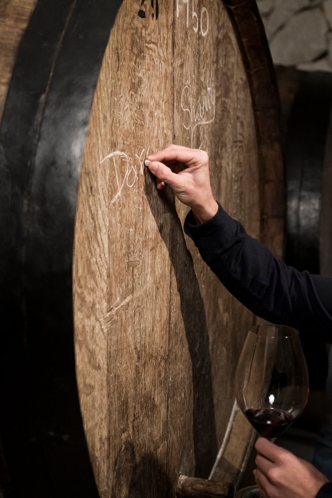 Close-up of a signed cask representing provenance and asset stewardship.