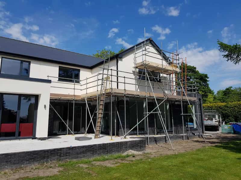 Domestic scaffolding installed on a Billericay property.